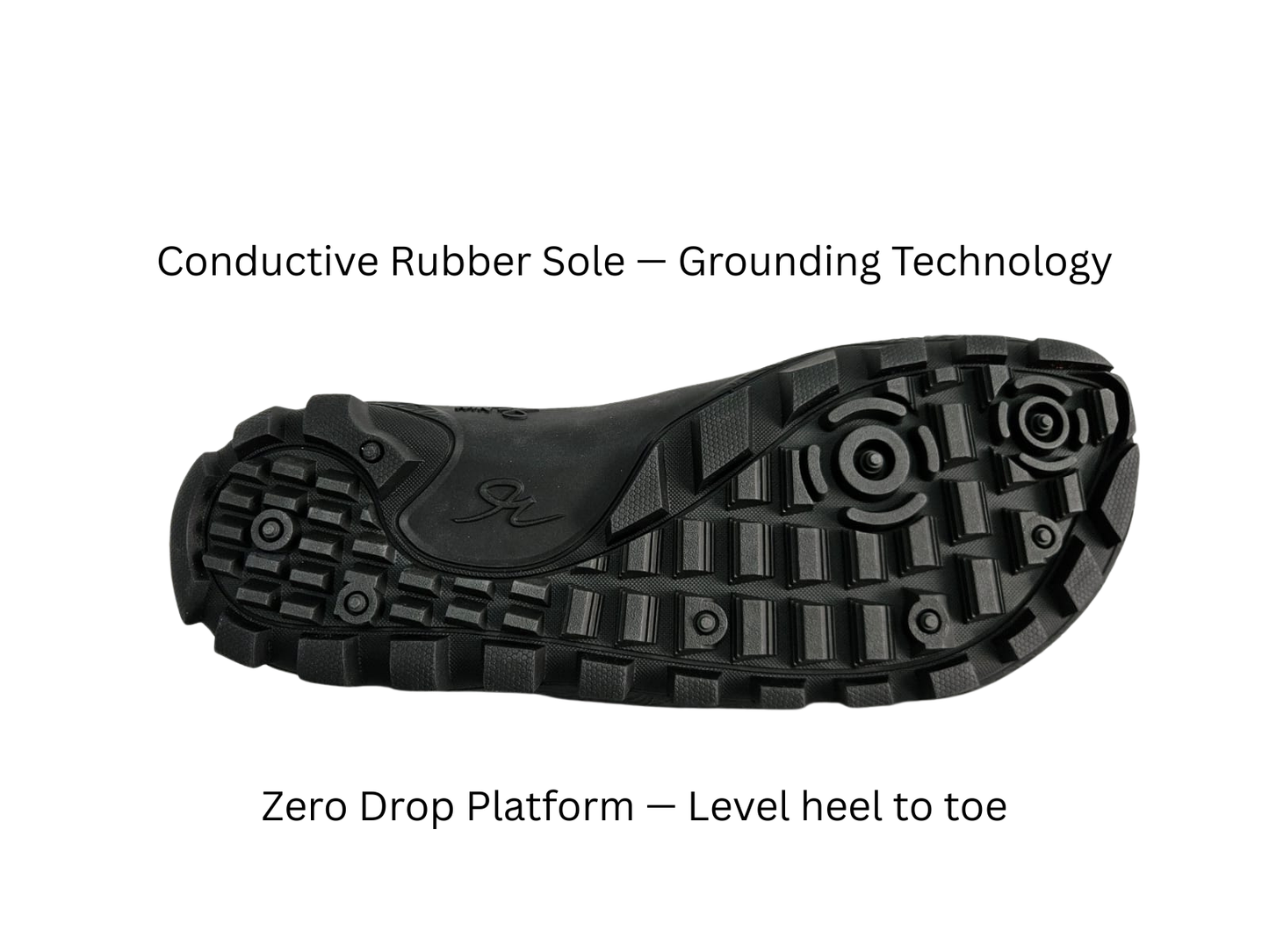 Win36 zero drop golf shoe conductive rubber grounding sole
